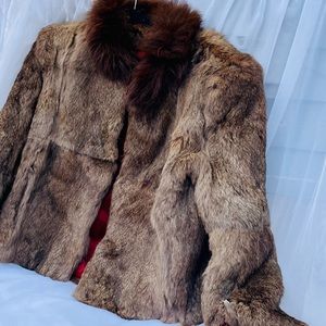 Brown Tan Fur Coat